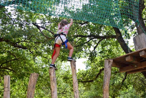 Parcours accrobranche pour les enfants